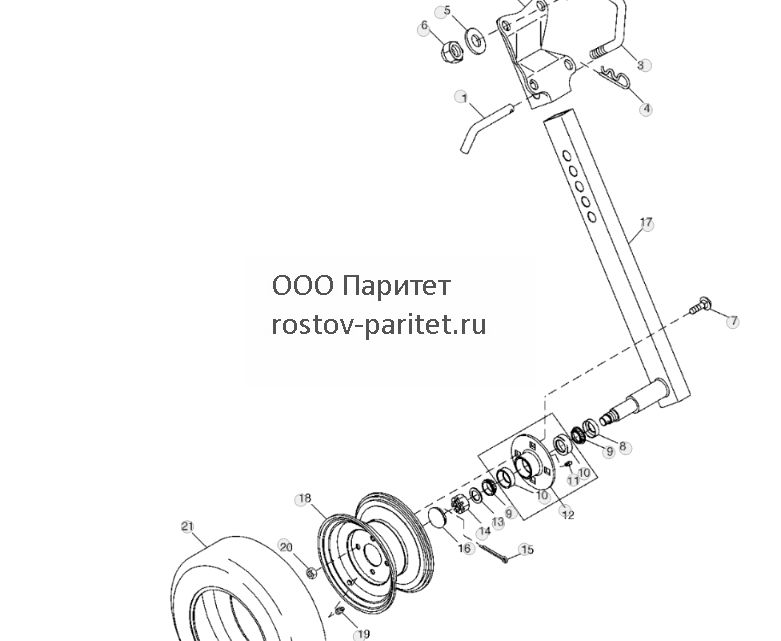 Узел стабилизирующего колеса 20,5 X 8 - ST537988 98.jpg
